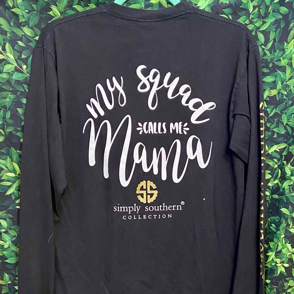 Simply Southern Black Long Sleeve Shirt